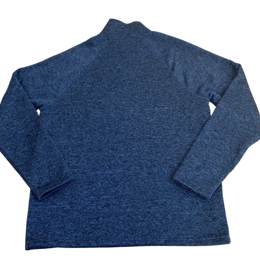 Eddie Bauer Mens Sz L NWT Radiator Sweater Fleece 1/4 Shady Blue Heathered Blue - Picture 9 of 15